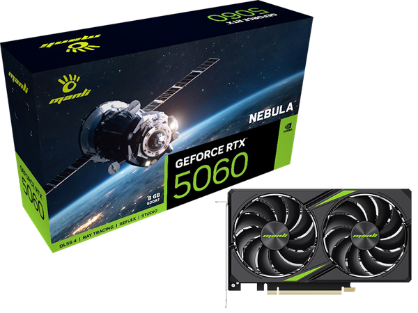VGA Manli Nebula GeForce RTX 5060 8GB GDDR7