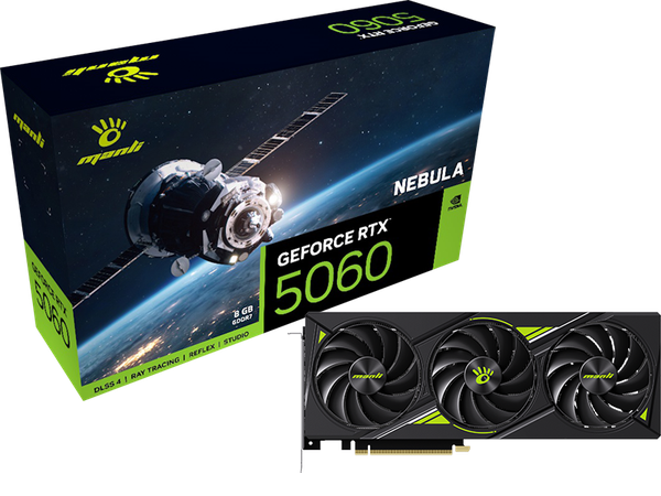 VGA Manli Nebula GeForce RTX 5060 OC 8GB GDDR7