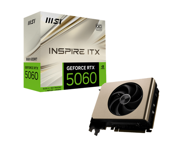 VGA MSI GeForce RTX™ 5060 8G INSPIRE ITX OC