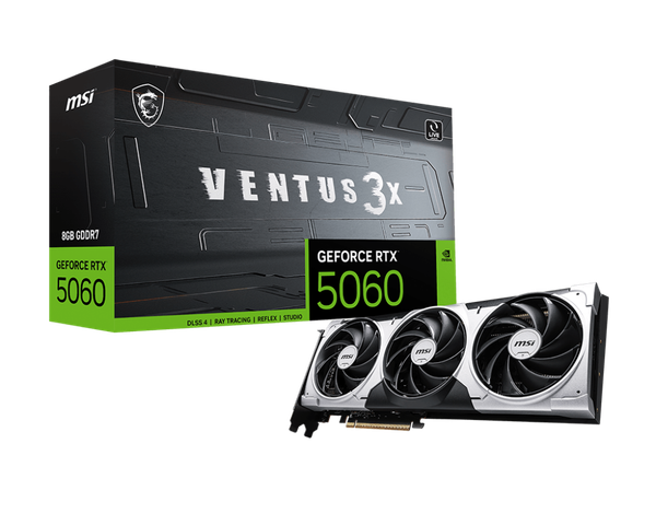 VGA MSI GeForce RTX™ 5060 8G VENTUS 3X