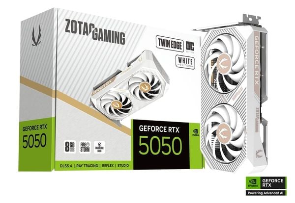 VGA ZOTAC GAMING GeForce RTX 5050 Twin Edge OC White Edition