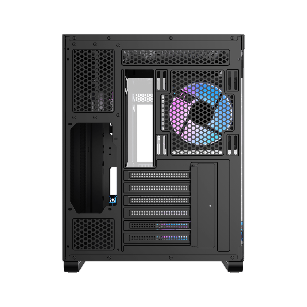 Case Ocypus Iota C70 ARGB (ATX, sẵn 6 Fan ARGB, LCD hiển thị nhiệt độ)