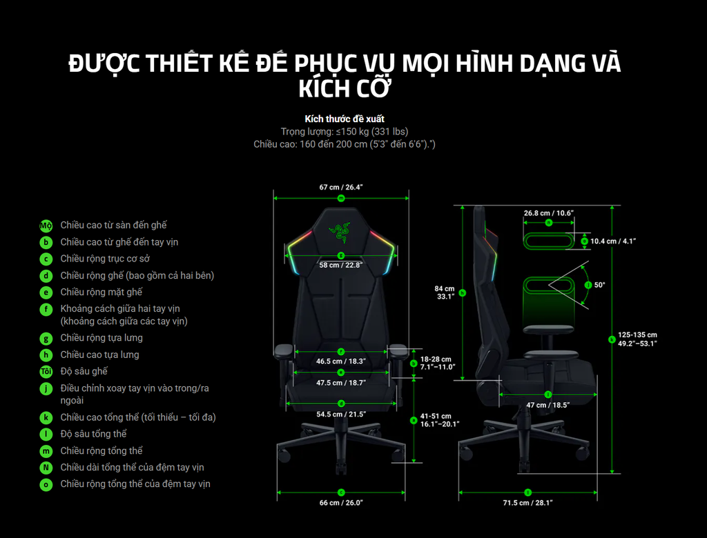 Ghế gaming Razer Soma Chroma