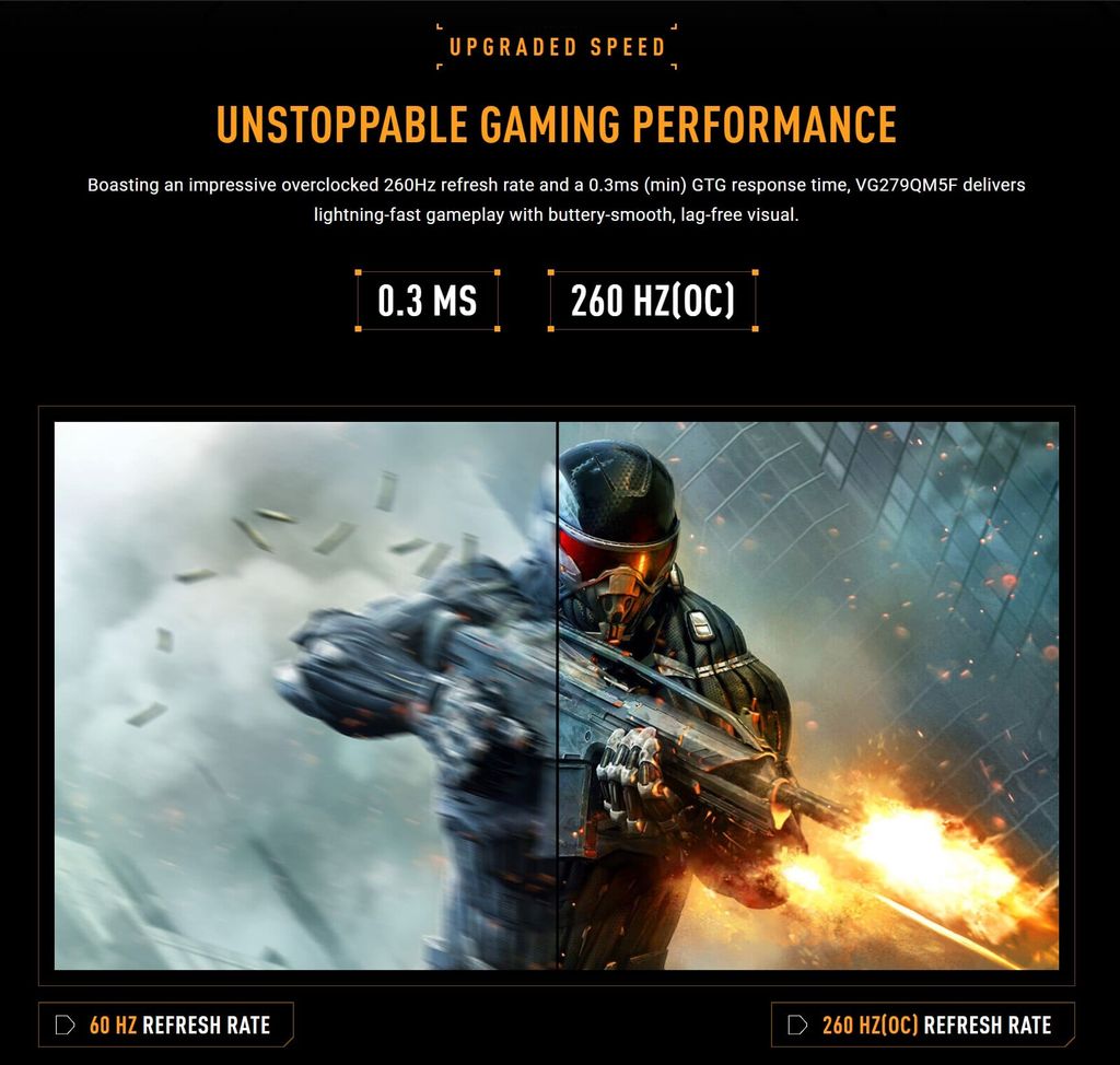 Màn hình ASUS TUF Gaming VG279QM5F