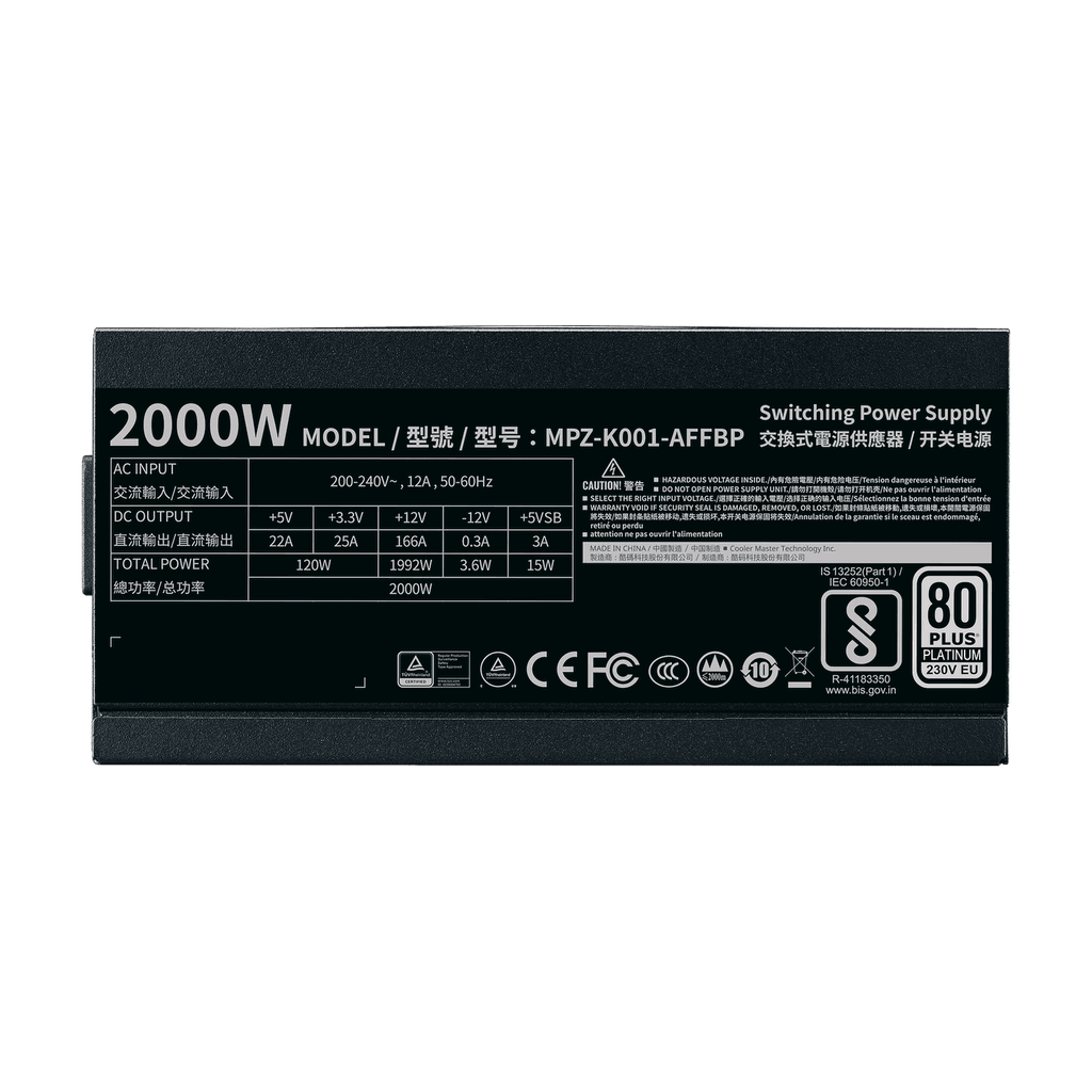 Nguồn Máy Tính Cooler Master M2000 Platinum