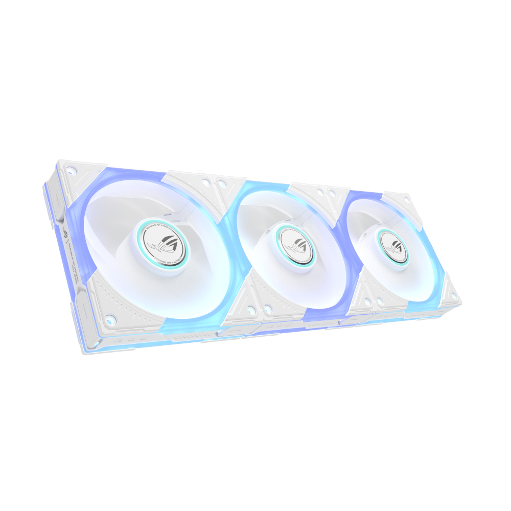 Bộ 3 quạt tản nhiệt ASUS ROG Eurux GR120 ARGB White Edition Triple Pack