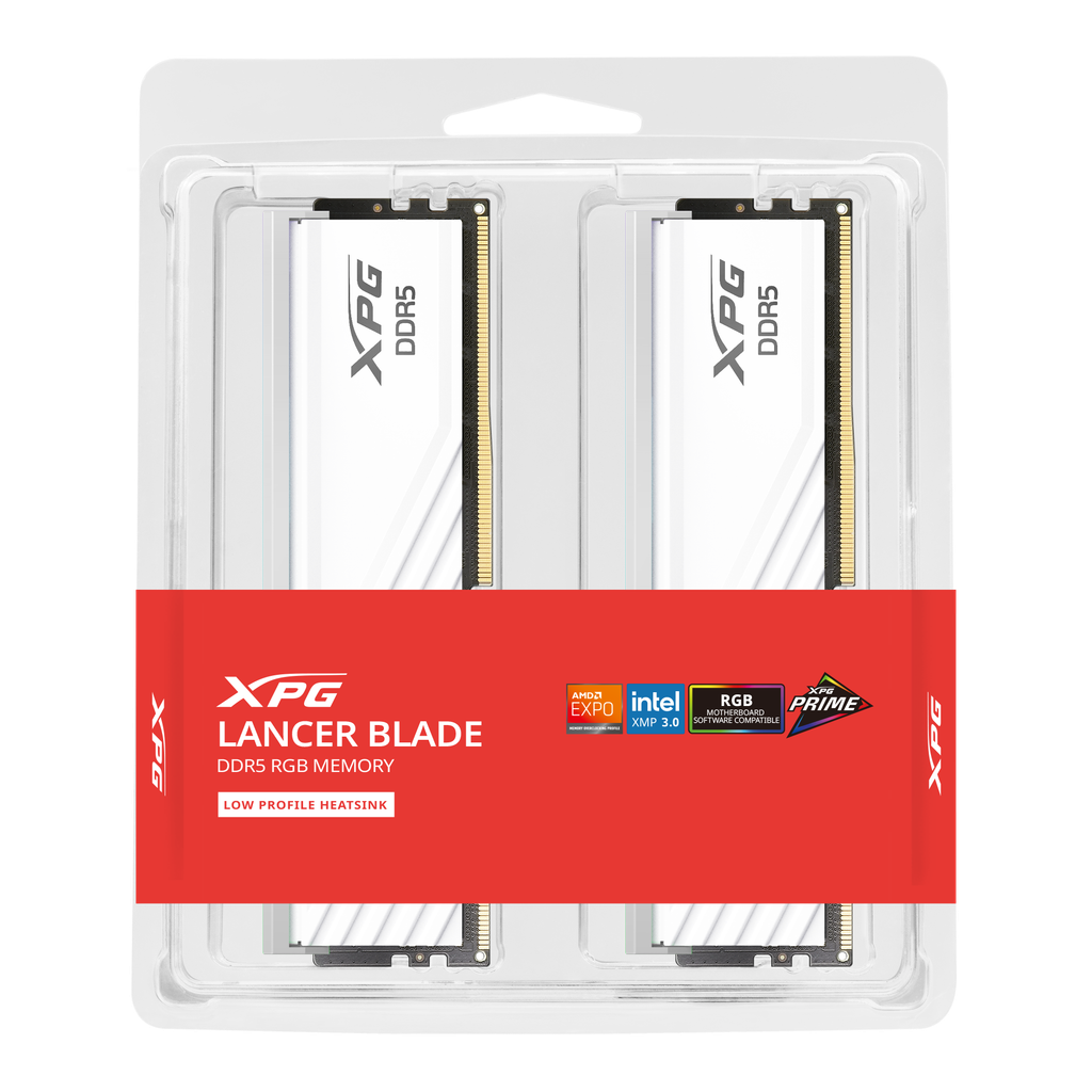 Ram Adata Lancer Blade Black RGB 32GB (2x16GB) DDR5 6000Mhz CL36
