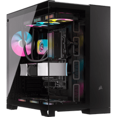 Case Corsair 6500X Tempered Glass Mid-Tower (ATX, Black/White)
