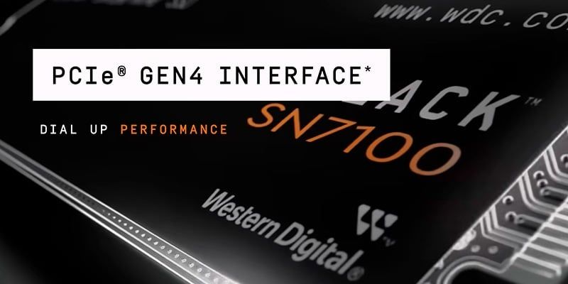 SSD WD Black SN7100 2TB PCIe Gen4 x4 NVMe M.2 2280 WDS200T4X0E