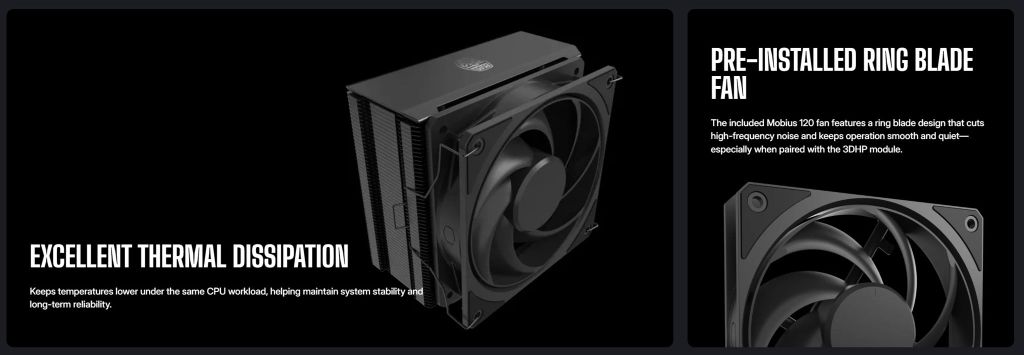 Tản nhiệt khí Cooler Master Hyper 212 3DHP Black