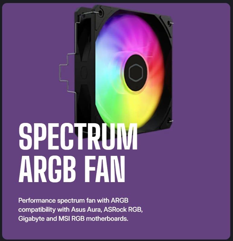 Tản nhiệt khí Cooler Master Hyper 212 Spectrum V3