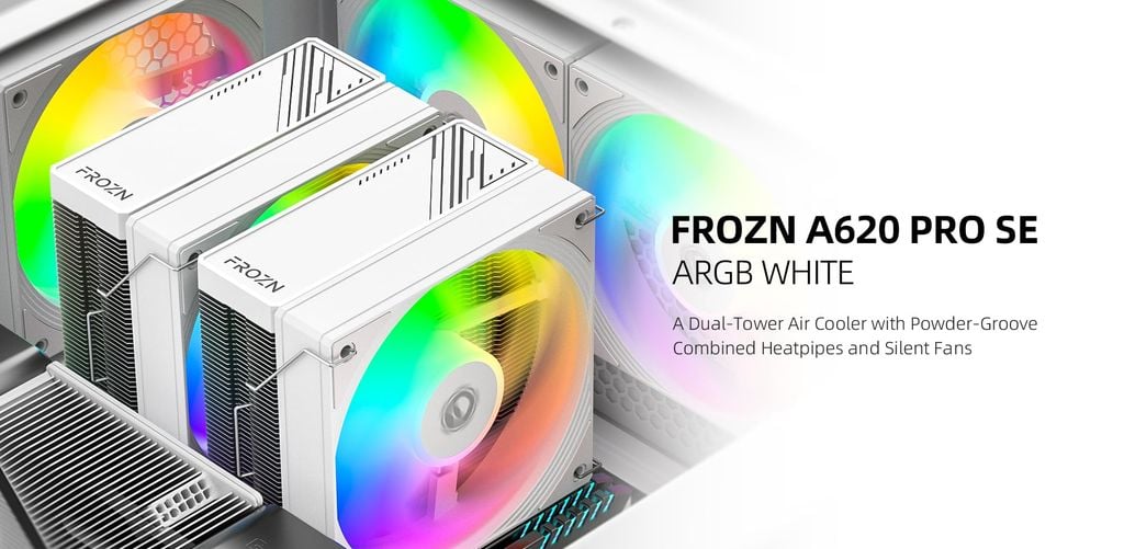 Tản nhiệt khí ID-COOLING FROZN A620 PRO SE ARGB WHITE