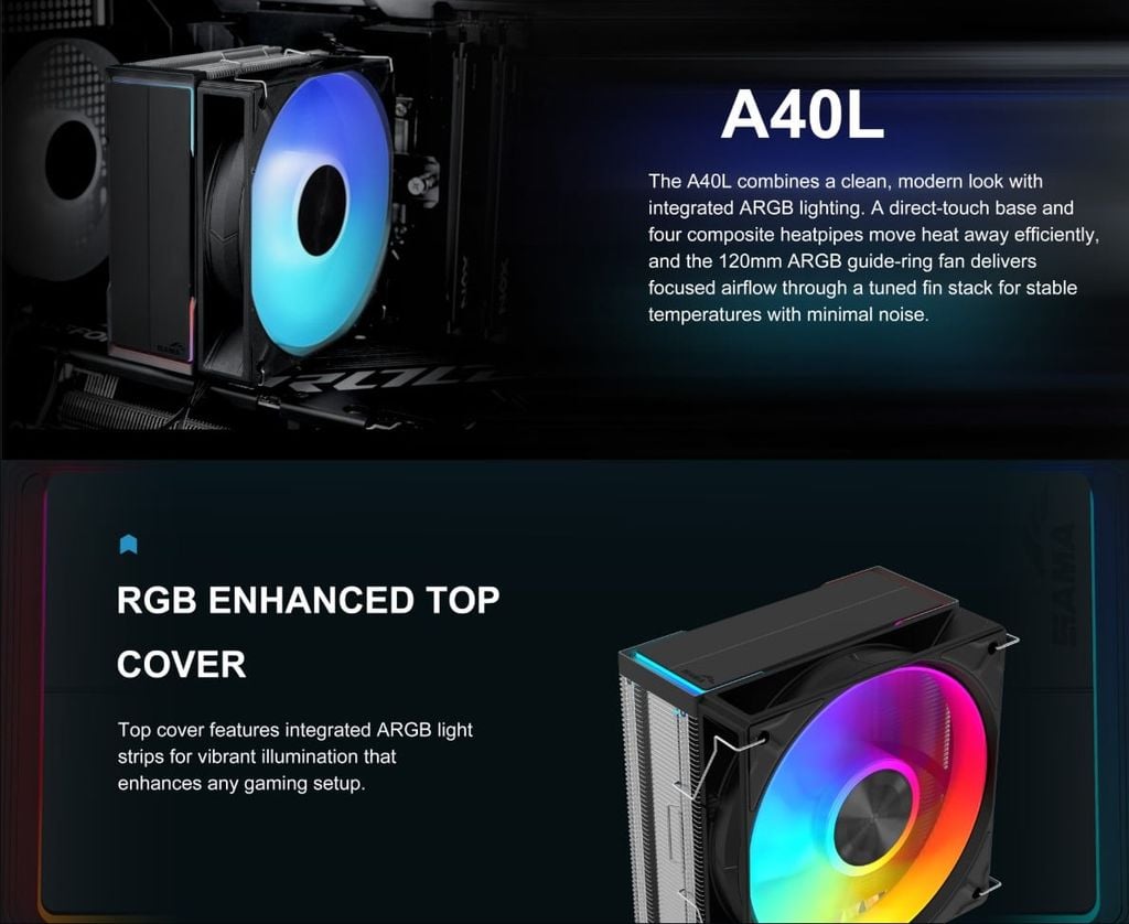 Tản nhiệt khí Sama A40L
