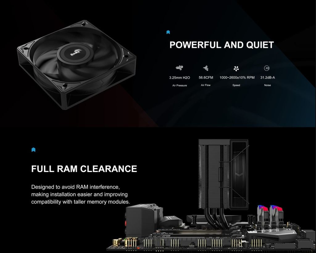 Tản nhiệt khí Sama X30 Black