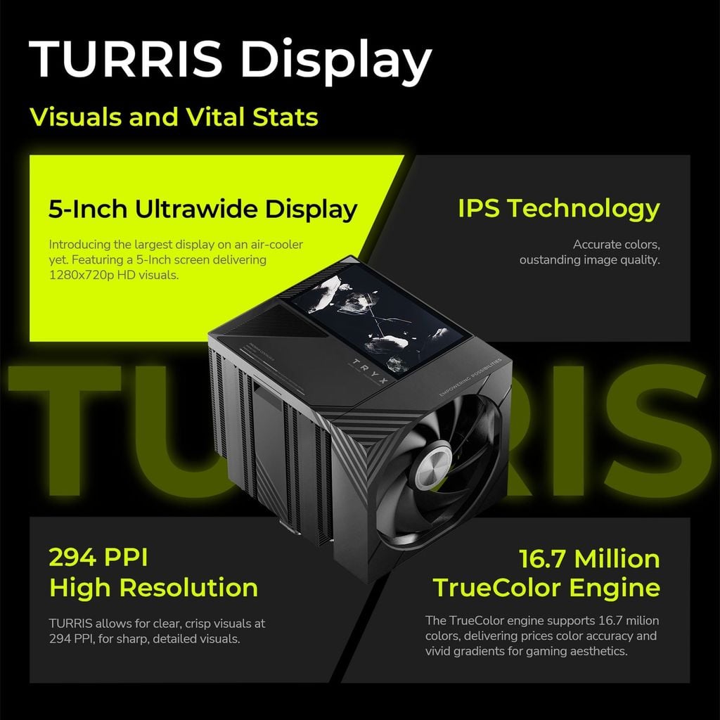 Tản Nhiệt Khí TRYX TURRIS 620 Black