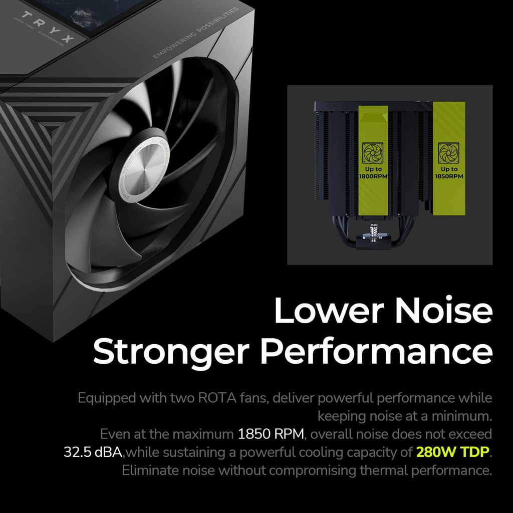 Tản Nhiệt Khí TRYX TURRIS 620 Black