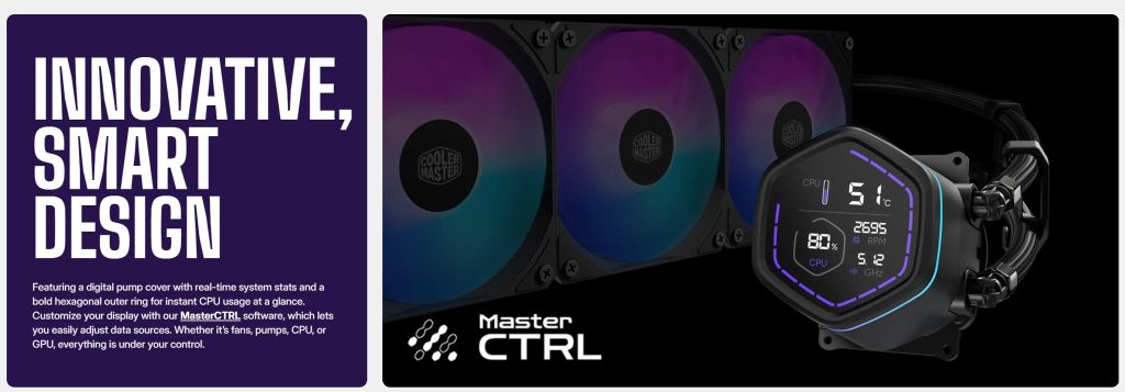 Tản nhiệt nước AIO Cooler Master MasterLiquid Core NEX 240 ARGB
