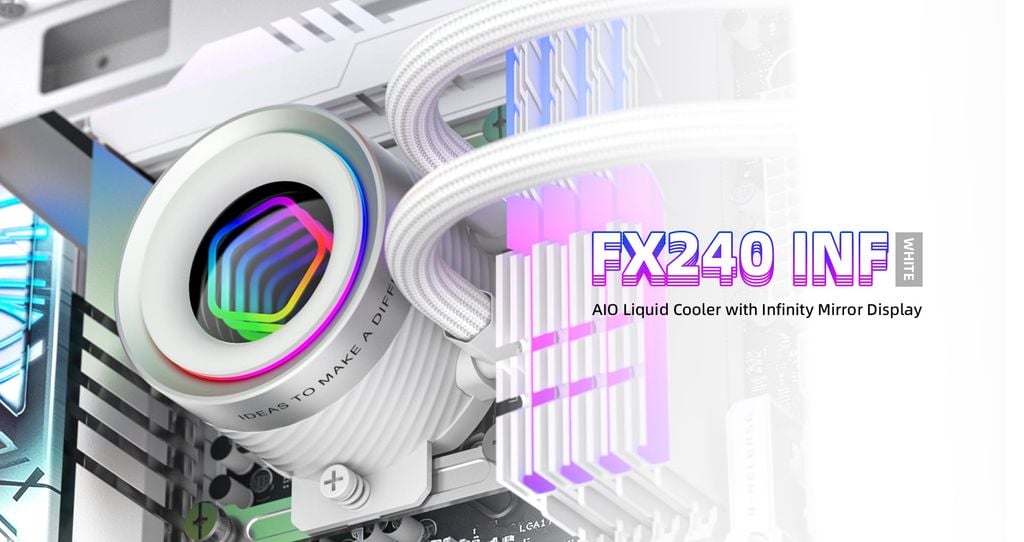 Tản nhiệt nước AIO ID-COOLING FX240 INF WHITE