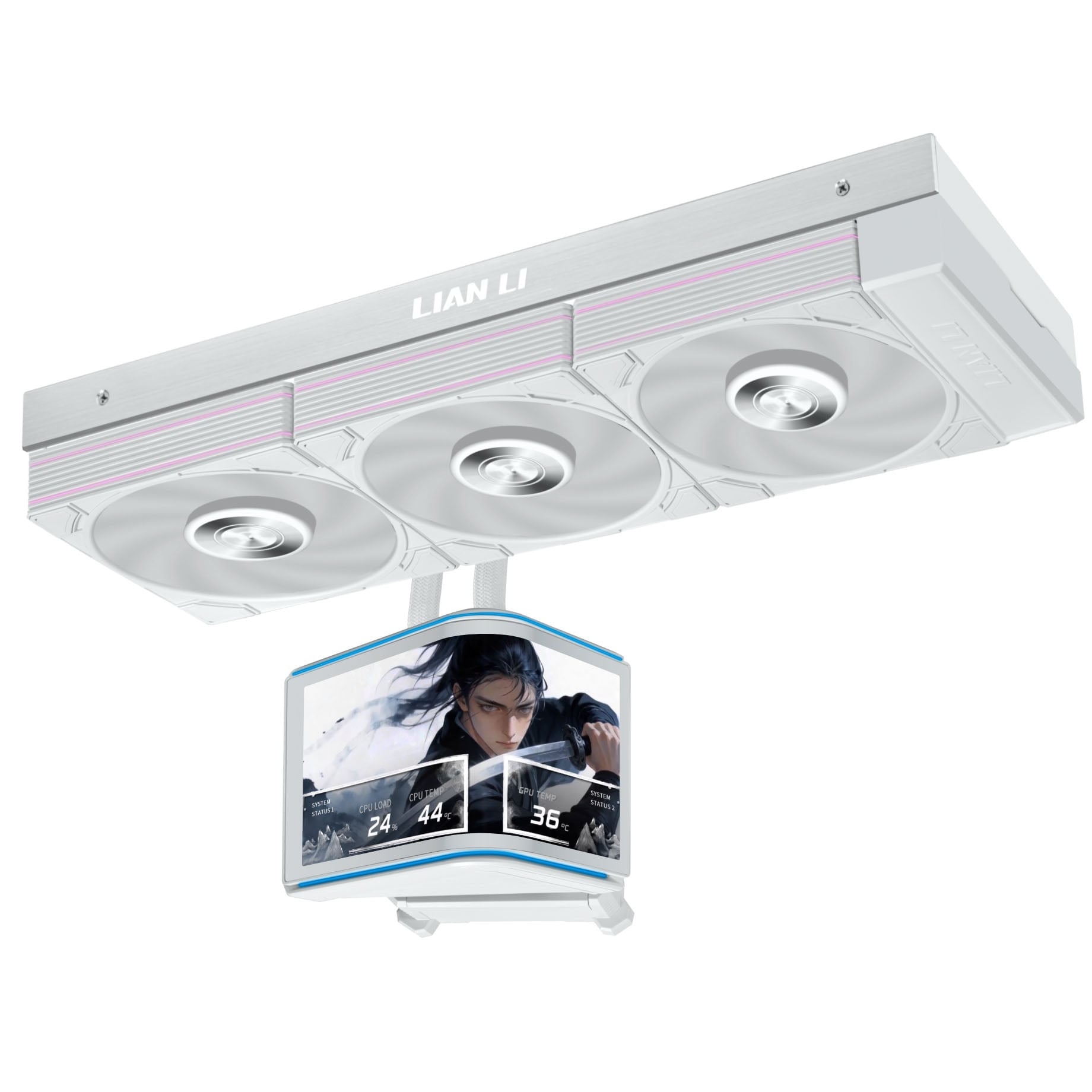 Tản nhiệt nước AIO LIAN LI HydroShift II OLED Curved 360P28 White