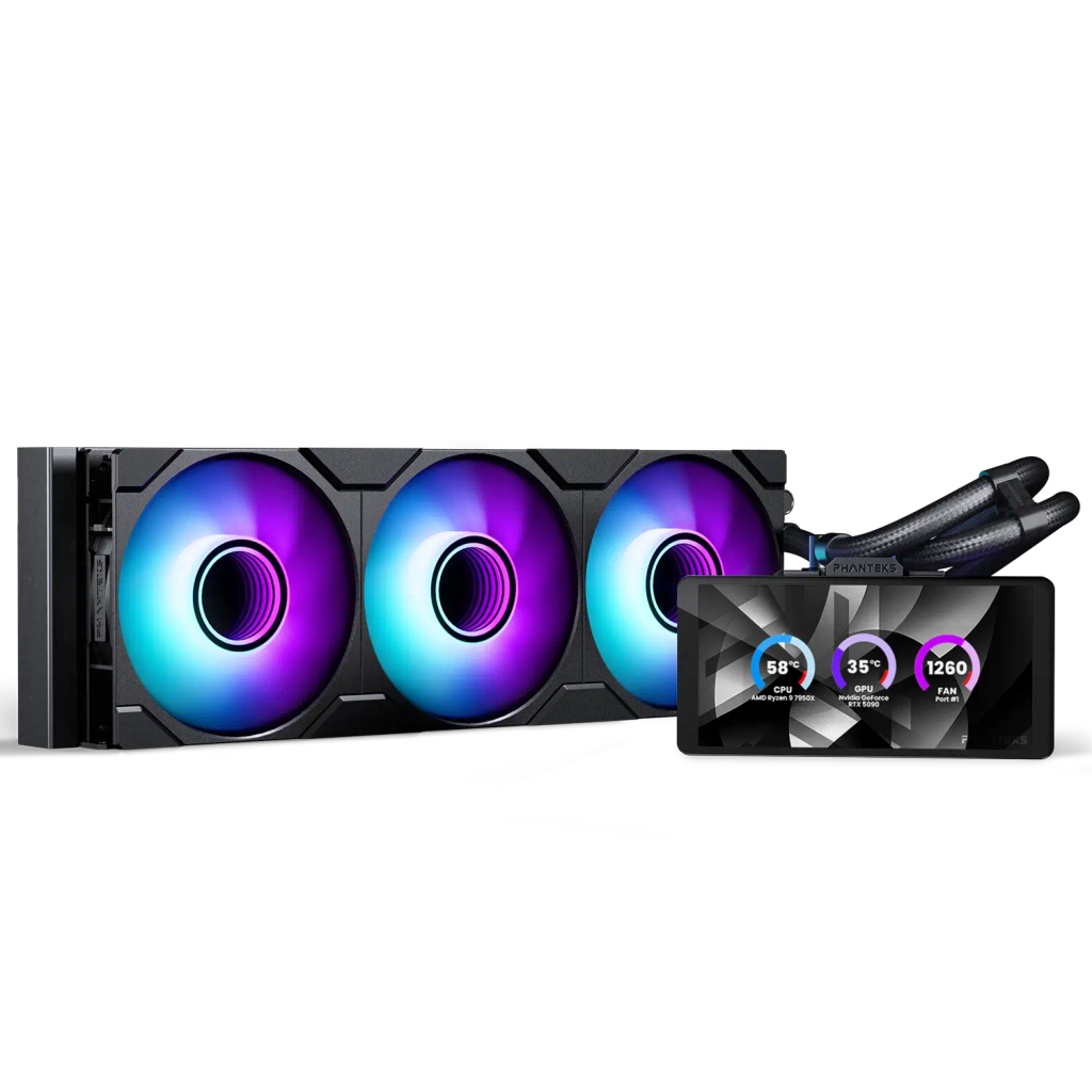 Tản Nhiệt Nước AIO Phanteks Glacier One 360M25 LCD Black