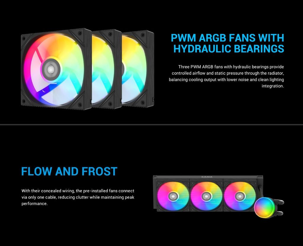 Tản nhiệt nước AIO Sama L60 360mm Black