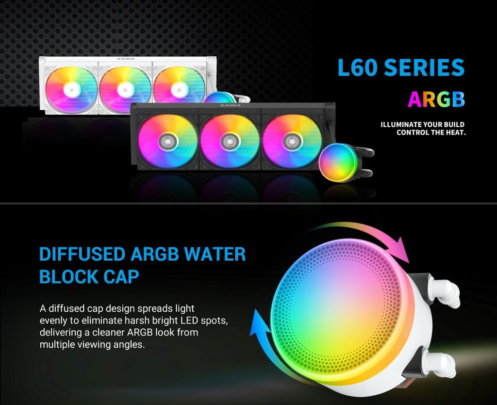 Tản nhiệt nước AIO Sama L60 360mm Black
