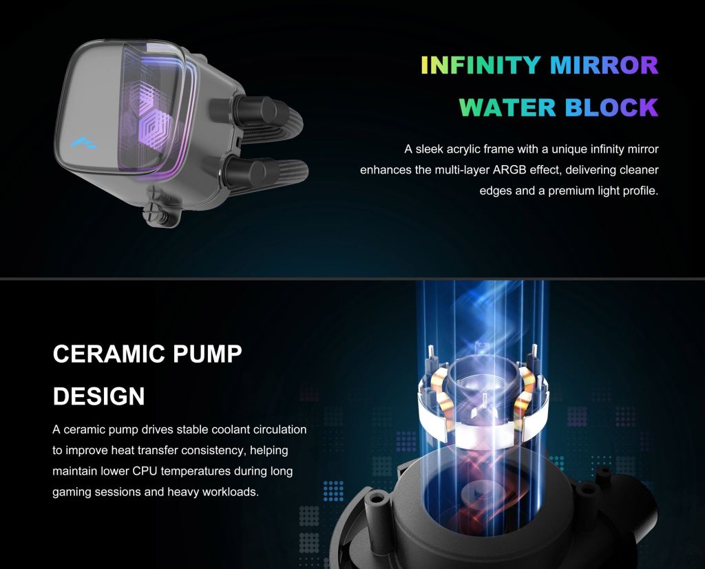 Tản nhiệt nước AIO Sama L70 240WH 240mm White