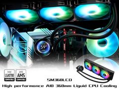 Tản nhiệt nước AIO Sama SM360LD 360mm Black