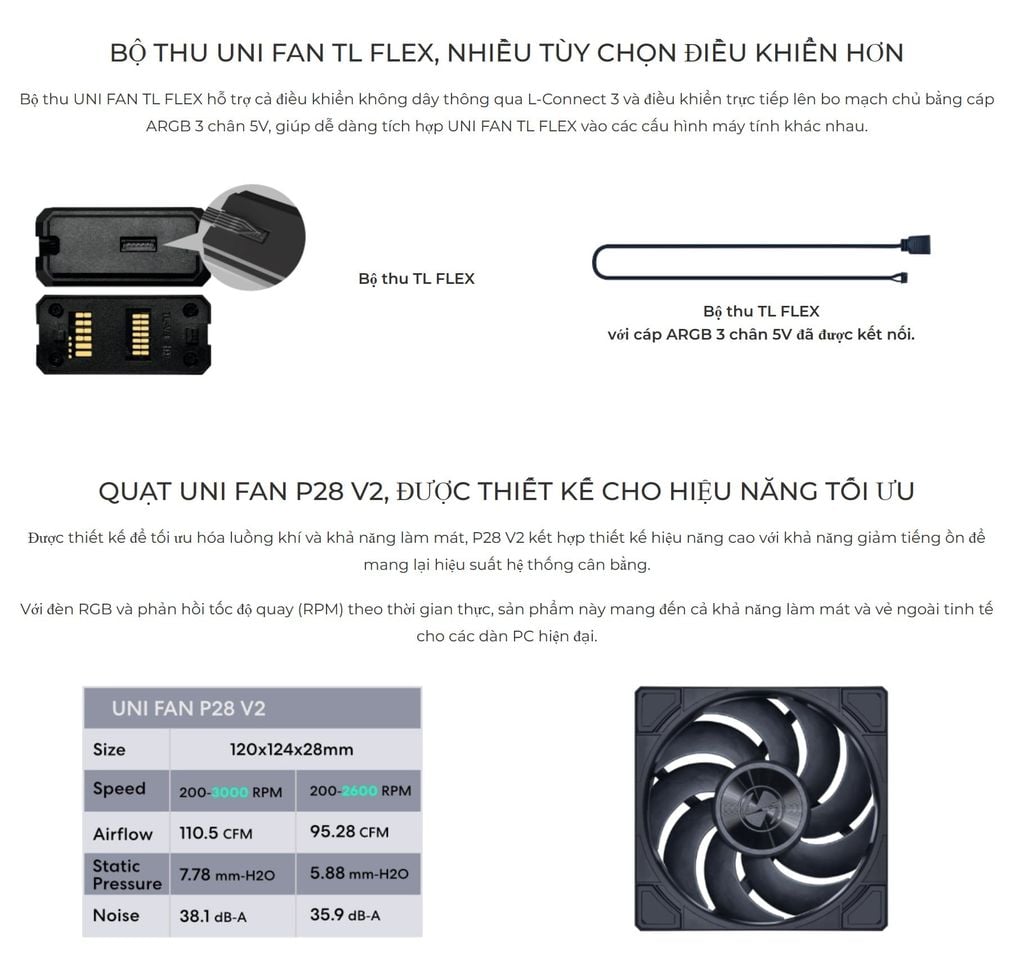 Tản nhiệt nước AIO LIAN LI HydroShift II LCD OLED Curved 360 Fanless Black
