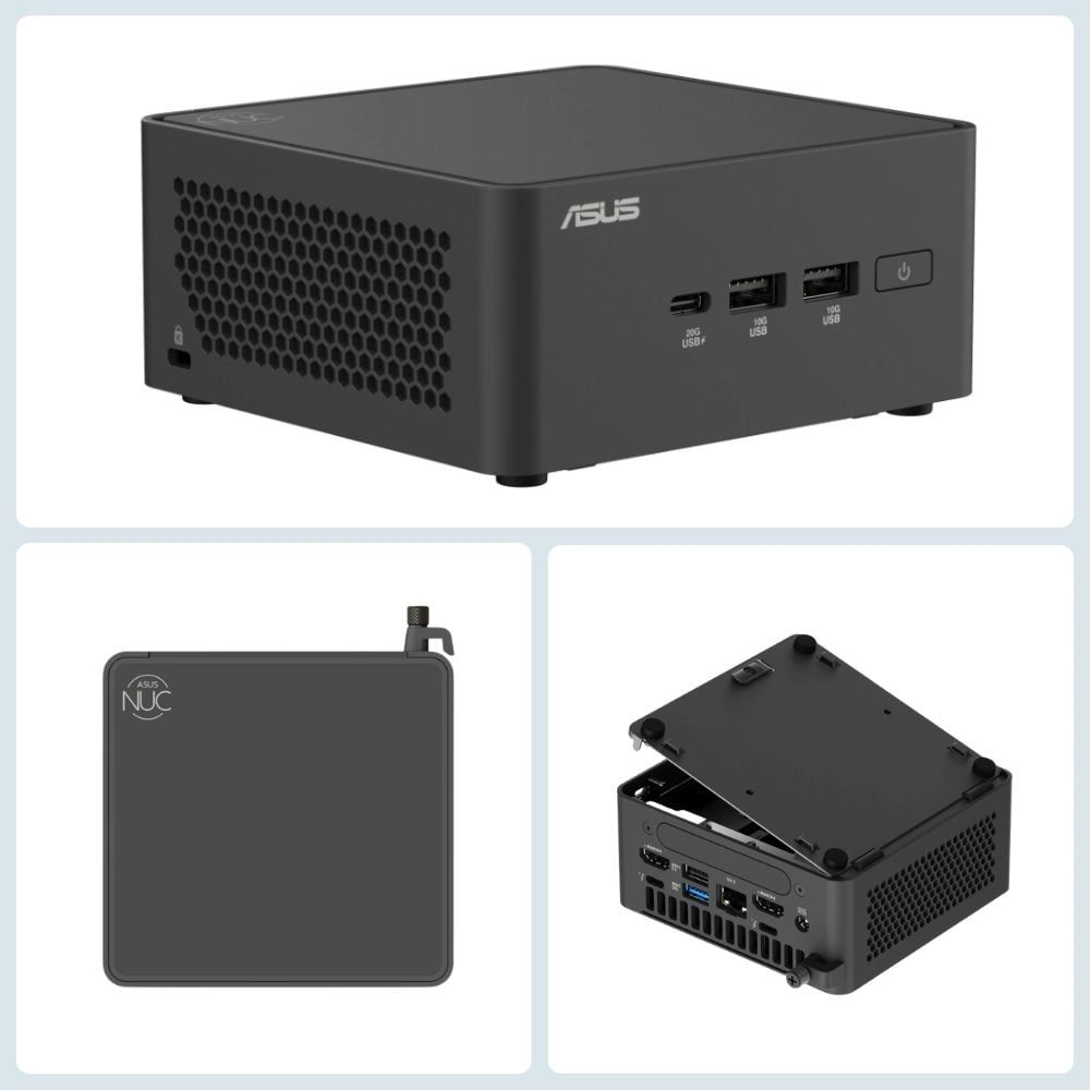 Mini PC Asus NUC 15 Pro Tall RNUC15CRHC500000I Core5-210H/RAM DDR5-6400/SSD NVMe/Xuất hình: HDMI/Thunderbolt