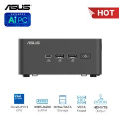 Mini PC Asus NUC 15 Pro Tall RNUC15CRHC500000I Core5-210H/RAM DDR5-6400/SSD NVMe/Xuất hình: HDMI/Thunderbolt