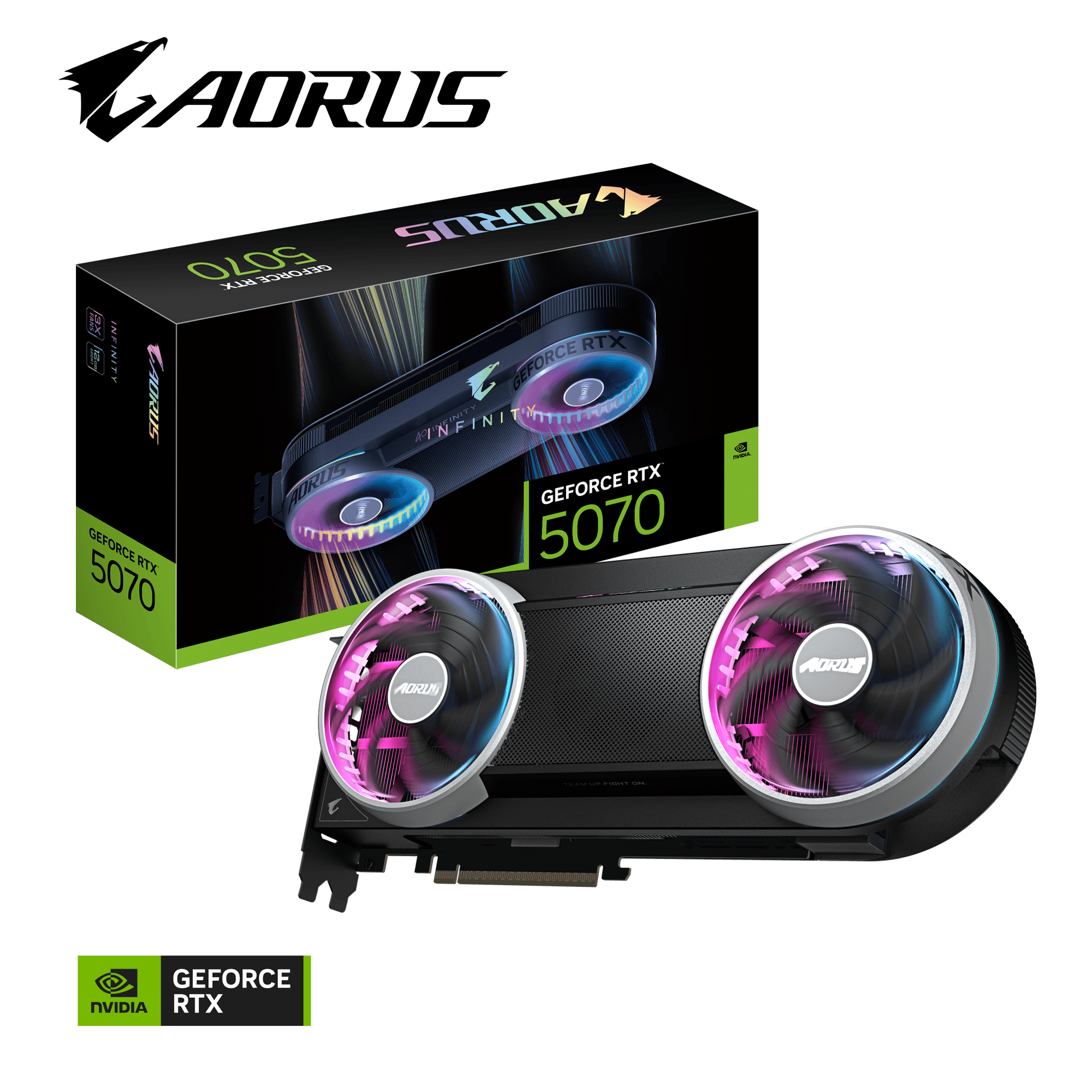 VGA GIGABYTE AORUS GeForce RTX 5070 INFINITY 12G