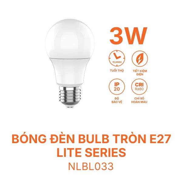 Bóng đèn Bulb tròn Nanoco E27 - Lite Series Nanoco