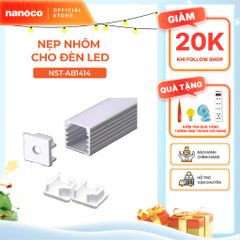 Nẹp nhôm cho đèn LED dây trong nhà Nanoco chiều dài 2m