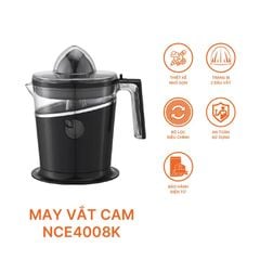 Máy vắt cam NCE4008* Nanoco 0.8L – Nhỏ gọn, vắt kiệt nước, dễ dàng sử dụng