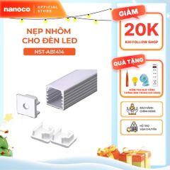 Nẹp nhôm cho đèn LED dây trong nhà Nanoco chiều dài 2m