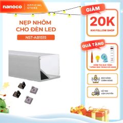 Nẹp nhôm cho đèn LED dây trong nhà Nanoco chiều dài 2m