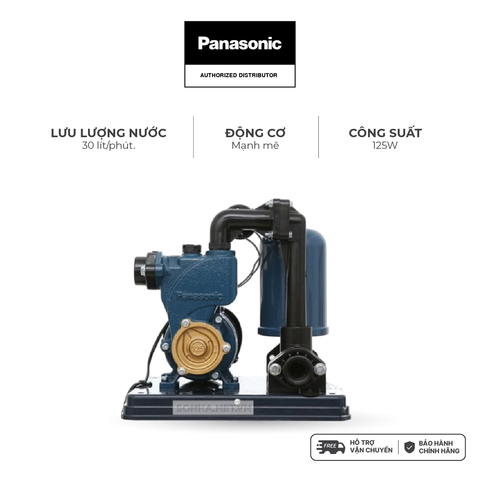 Máy bơm nước Panasonic dòng bơm tăng áp model A-130JACK (công suất 125W) - KHÔNG GỒM CHI PHÍ LẮP ĐẶT