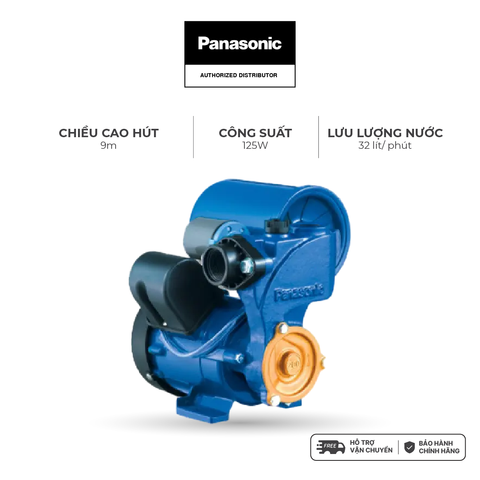Máy bơm nước Panasonic dòng bơm tăng áp model A-130JAK (công suất 125W) - KHÔNG GỒM CHI PHÍ LẮP ĐẶT
