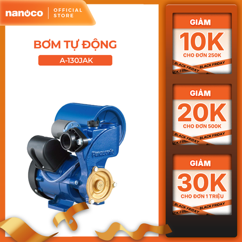 Máy bơm nước Panasonic dòng bơm tăng áp model A-130JAK (công suất 125W) - KHÔNG GỒM CHI PHÍ LẮP ĐẶT