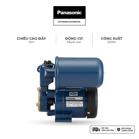 Máy Bơm Bước Panasonic A-201JAK Tự Động - Công Suất 200W, Motor Dây Đồng - KHÔNG GỒM PHÍ LẮP ĐẶT