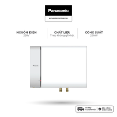 Máy nước nóng gián tiếp Panasonic DH-**HBMVWL Incoloy, ruột bình thép không gỉ, ELB chống giật - KHÔNG GỒM PHÍ LẮP