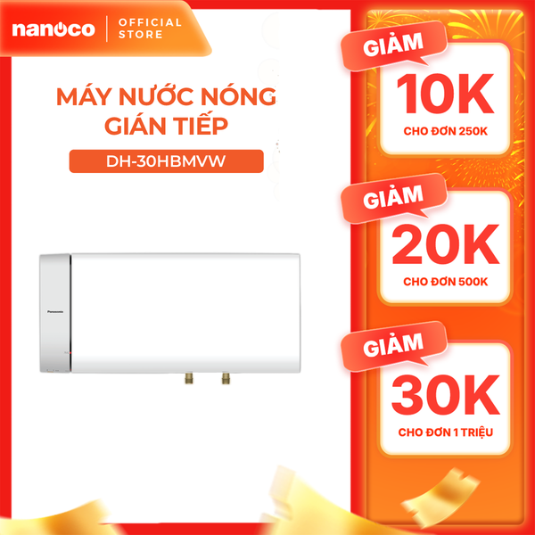 Máy nước nóng gián tiếp Panasonic model DH-HBMVW (công suất 2500W) - KHÔNG BAO GỒM CHI PHÍ LẮP ĐẶT