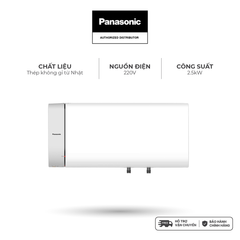 Máy nước nóng gián tiếp Panasonic DH-**HBMVWL Incoloy, ruột bình thép không gỉ, ELB chống giật - KHÔNG GỒM PHÍ LẮP