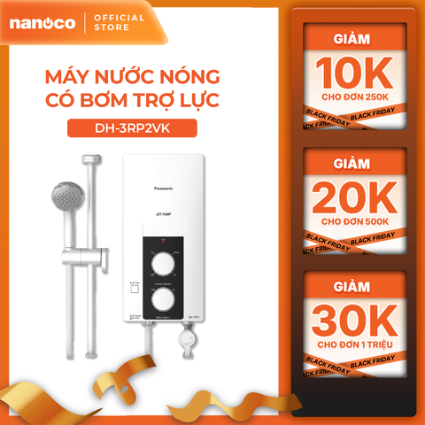 Máy nước nóng Panasonic DH-3RP2VK ( có bơm trợ lực, công suất 3500W) - KHÔNG GỒM PHÍ LẮP