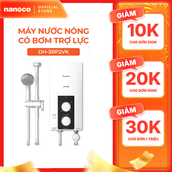 Máy nước nóng Panasonic DH-3RP2VK ( có bơm trợ lực, công suất 3500W) - KHÔNG GỒM PHÍ LẮP