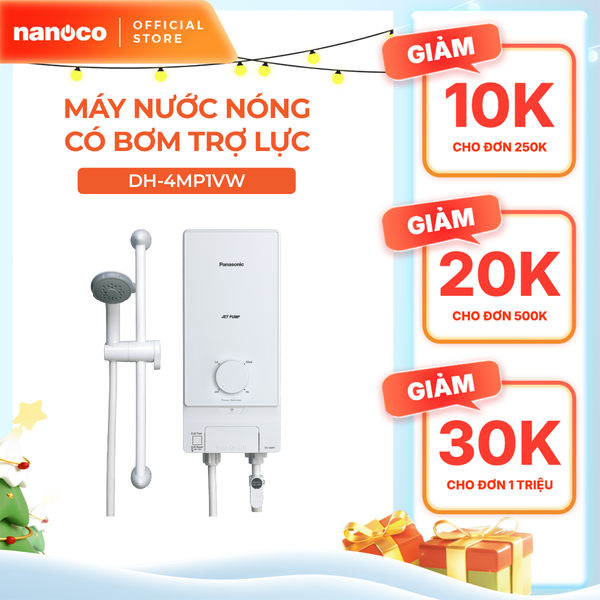 Máy nước nóng trực tiếp Panasonic model DH-4MP1VW/ DH-4MS1VW  ( 4500W, màu trắng) - KHÔNG GỒM CP LẮP