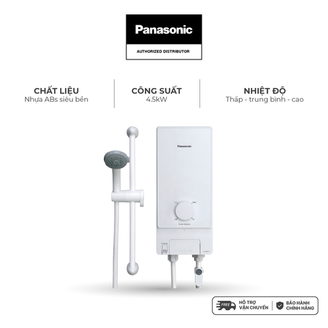Máy nước nóng trực tiếp Panasonic model DH-4MP1VW/ DH-4MS1VW  ( 4500W, màu trắng) - KHÔNG GỒM CP LẮP