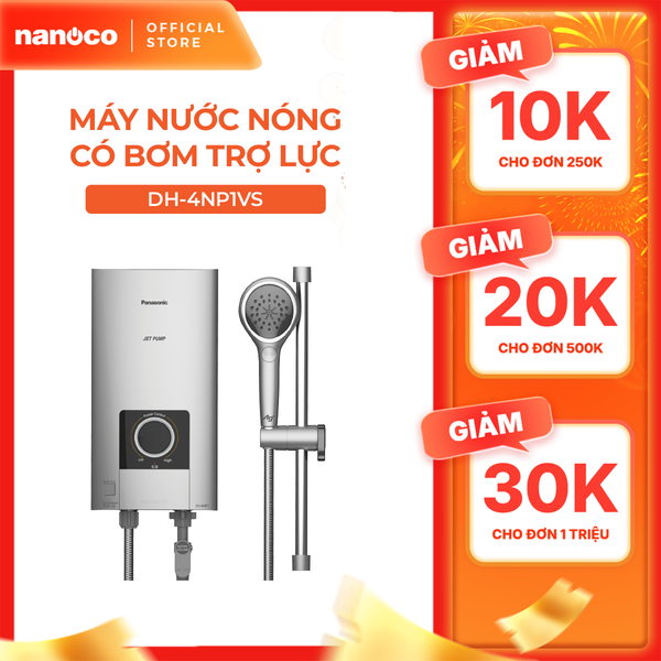 Máy nước nóng Panasonic DH-4NP1VS dòng cao cấp  (4500W, có bơm trợ lực) - KHÔNG GỒM PHÍ LẮP