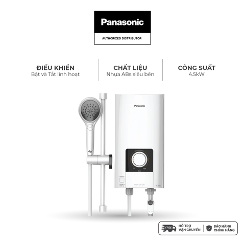 Máy nước nóng Panasonic DH-4NS3VW (trực tiếp vô cấp, công suất 4500W) - KHÔNG GỒM CHI PHÍ LẮP ĐẶT